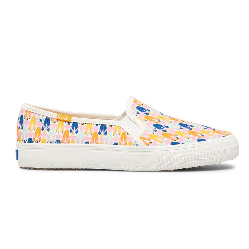 Slip On Mujer Double Decker Rainbow