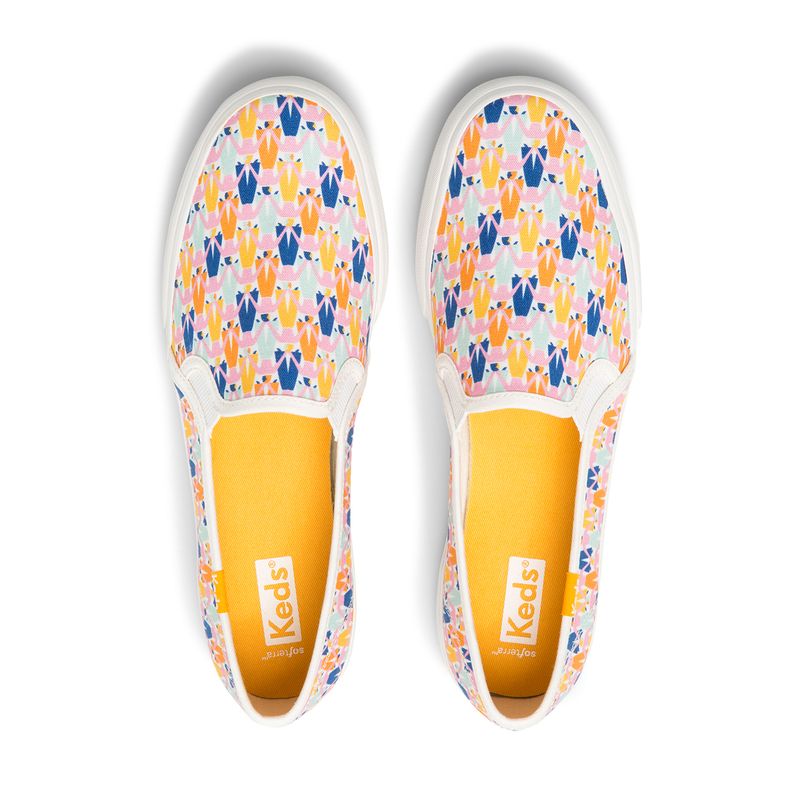 Slip On Mujer Double Decker Rainbow