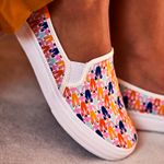 Slip On Mujer Double Decker Rainbow