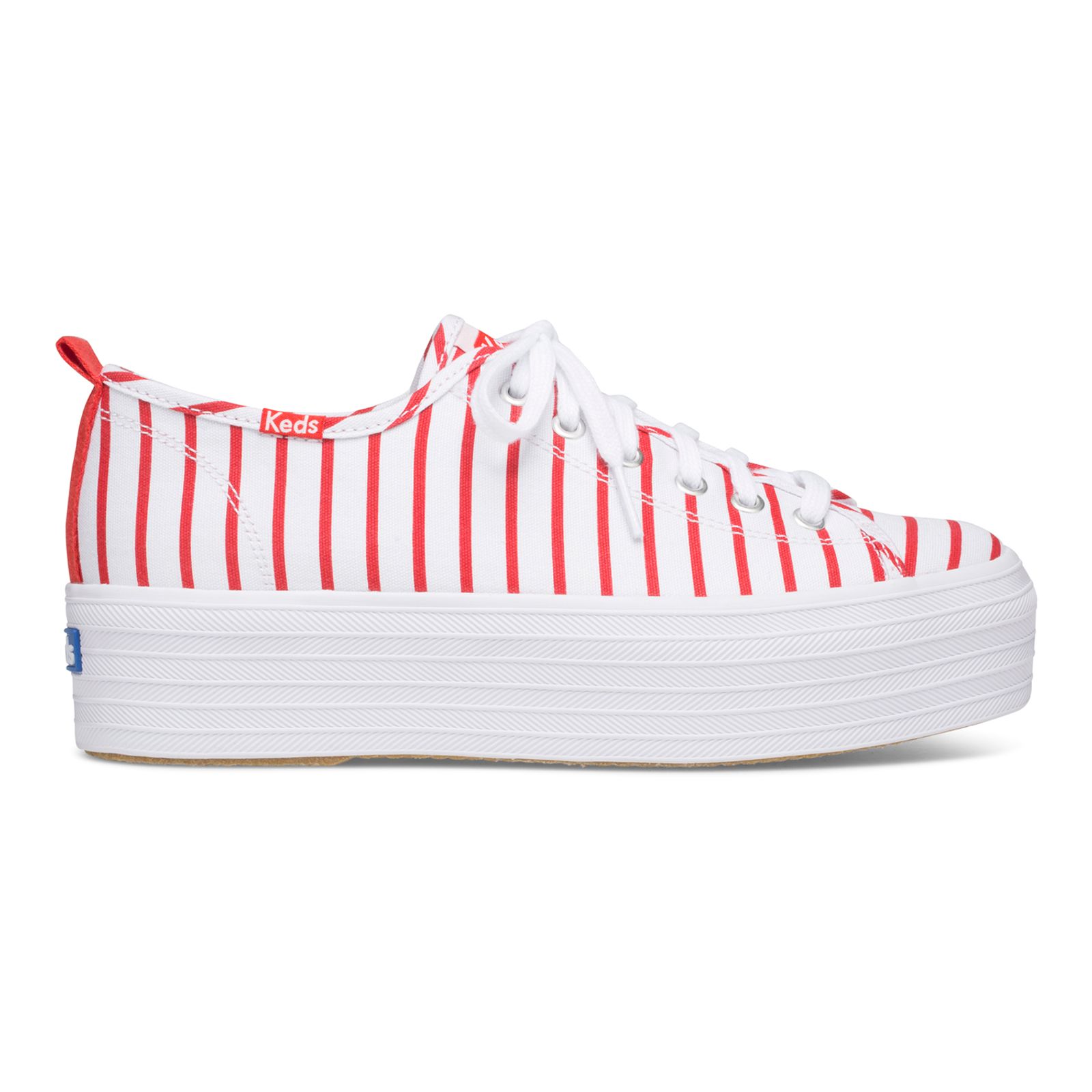 Zapatilla Mujer Triple Up Stripe Roja Keds