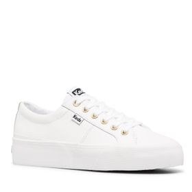 Zapatilla Mujer Cuero Jump Kick Duo Blanca Keds