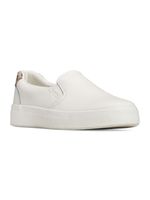 Zapatilla Pursuit Slip Cuero Blanca