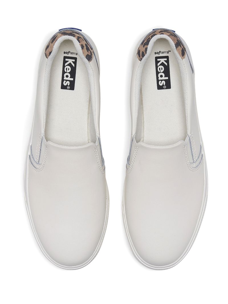 Zapatilla Pursuit Slip Cuero Blanca