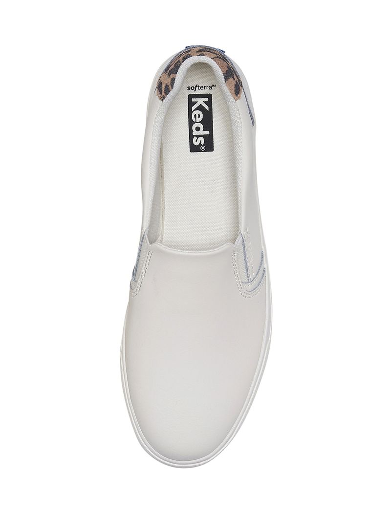 Zapatilla Pursuit Slip Cuero Blanca