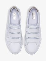Zapatilla Jump Kick V Cuero Blanca Velcro