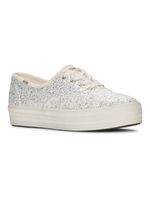 Zapatilla Casual Triple CVO Glitter Blanca