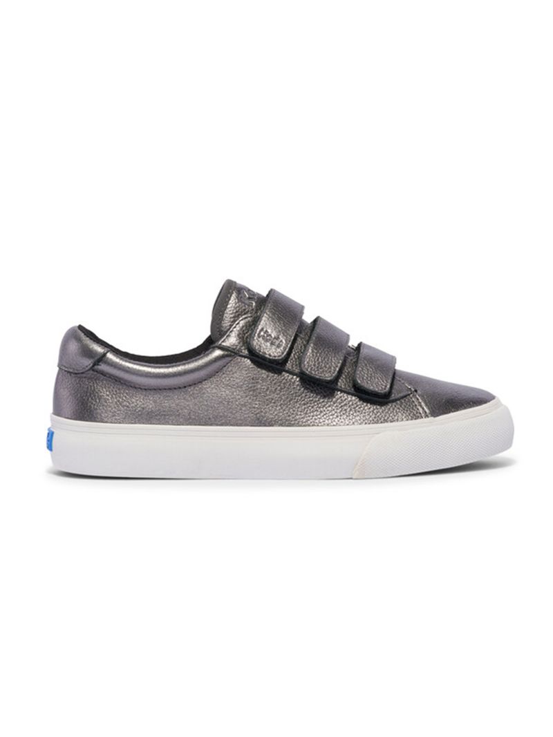 Zapatilla Jump Kick V Metallic Leather Gris