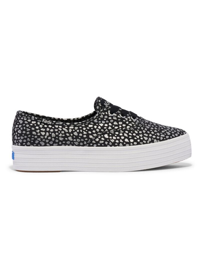 Zapatilla Pint Canvas Mini Dot Print Negro