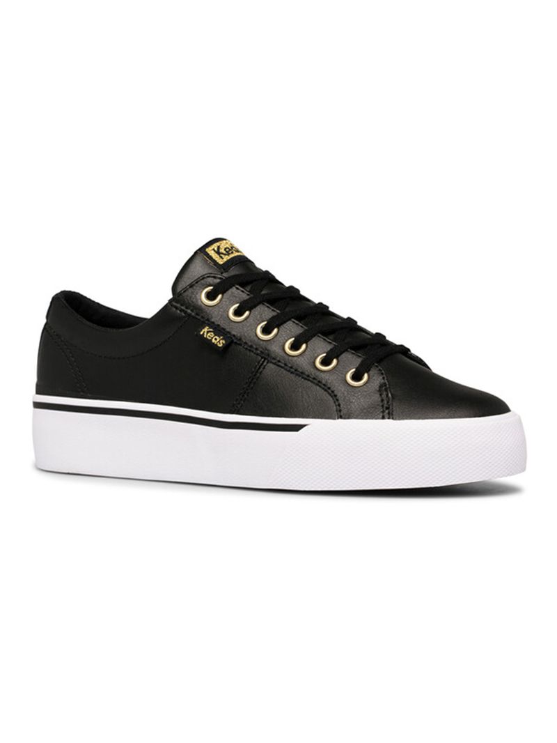 Zapatilla Mujer Cuero Jump Kick Duo Negra Keds