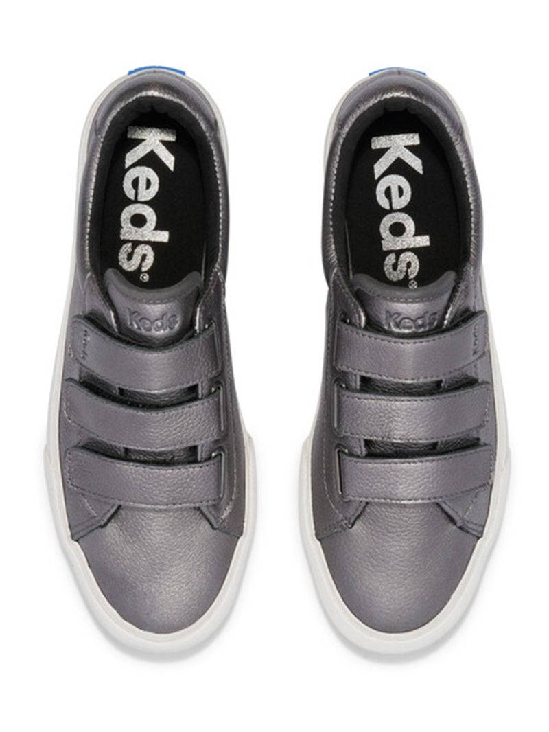 Zapatilla Jump Kick V Metallic Leather Gris