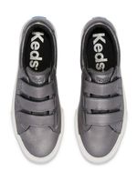 Zapatilla Jump Kick V Metallic Leather Gris