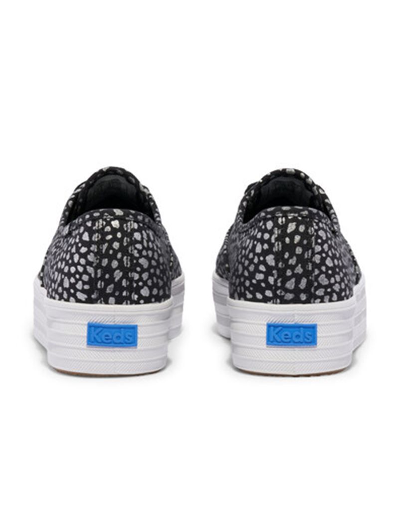 Zapatilla Pint Canvas Mini Dot Print Negro
