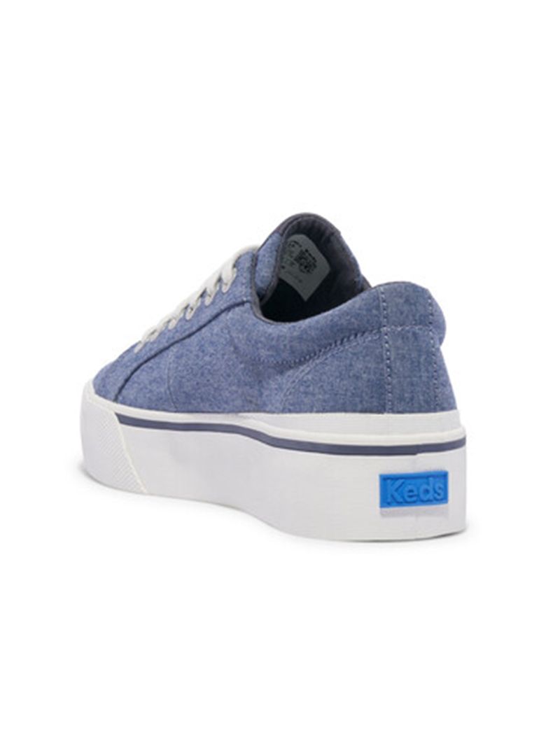 Keds Damen Anchor Chambray Sneaker – Klassische Segeltuch-Schuhe Mit Ortholite Einlage