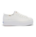 Zapatilla Triple Up Leather Blanca Keds