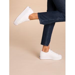 Zapatilla Triple Up Leather Blanca Keds