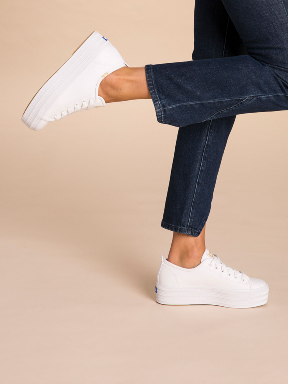 Keds Kickstart Mule Slip on, Zapatillas Mujer, Blanco, 35.5 EU