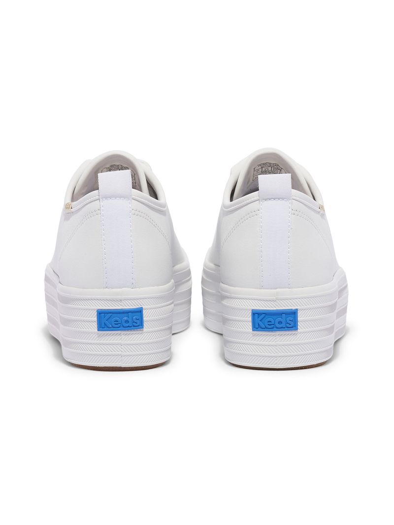Zapatilla Triple Up Leather Blanca Keds