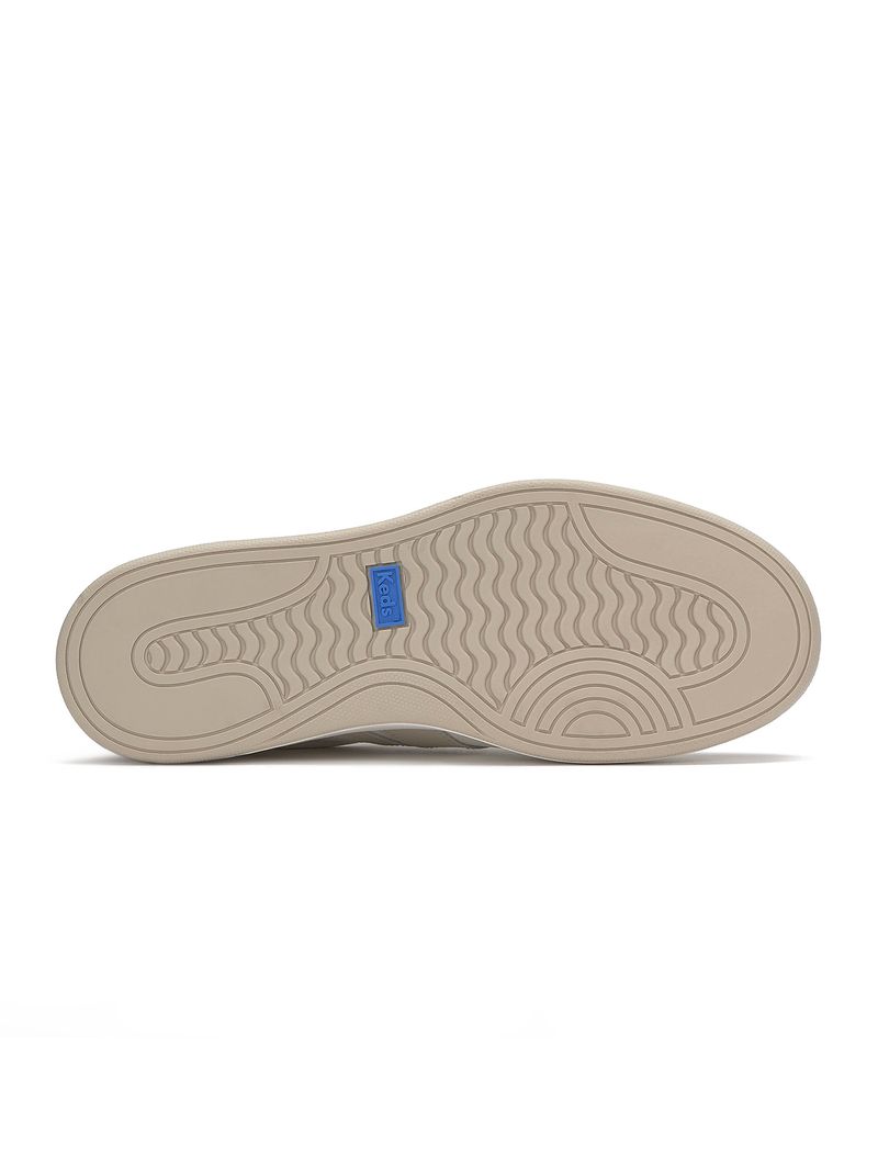 Zapatilla-Court-Cuero-Metalica-Beige