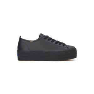 Zapatilla triple up Cuero Negra