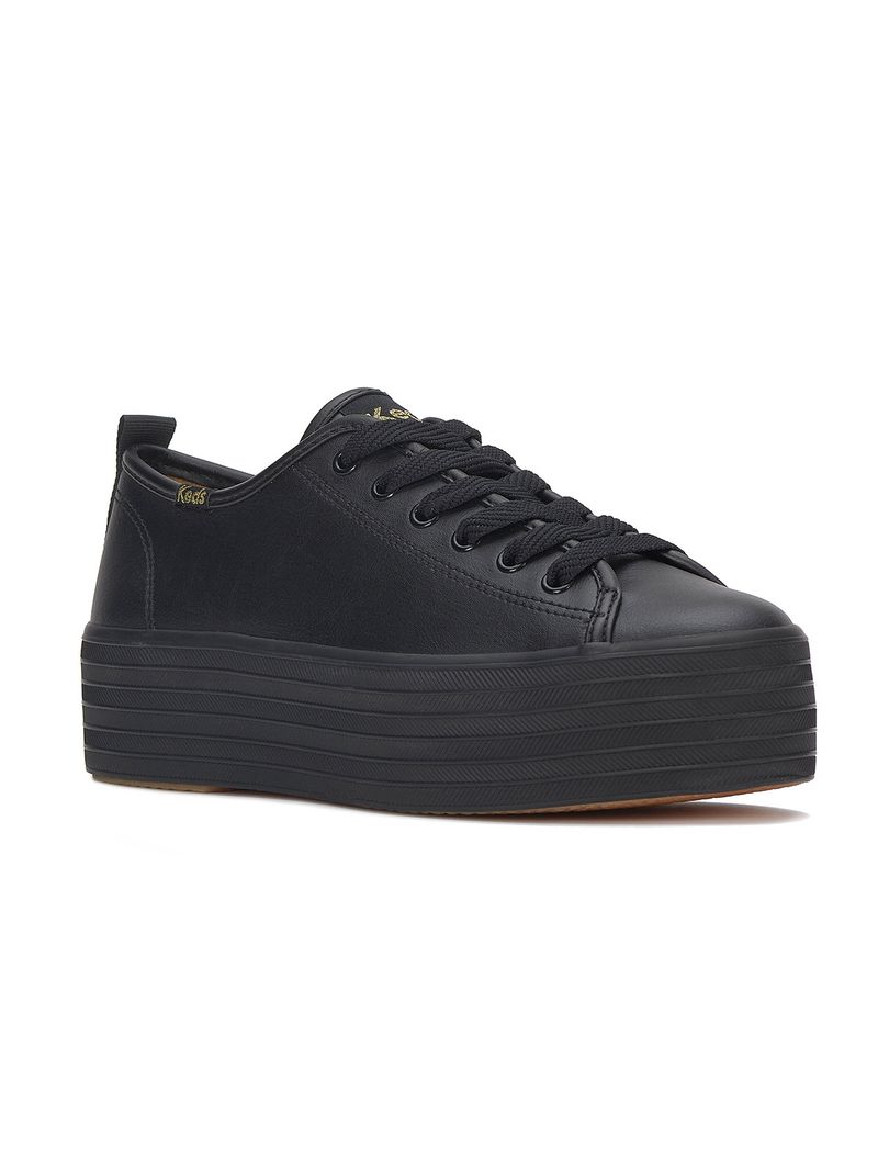 Zapatilla-triple-up-Cuero-Negra