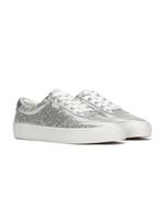 Zapatilla Jump Kick Cuero Plateado