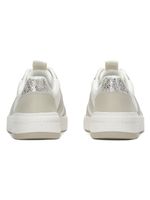 Zapatilla Court Cuero Metalica Beige