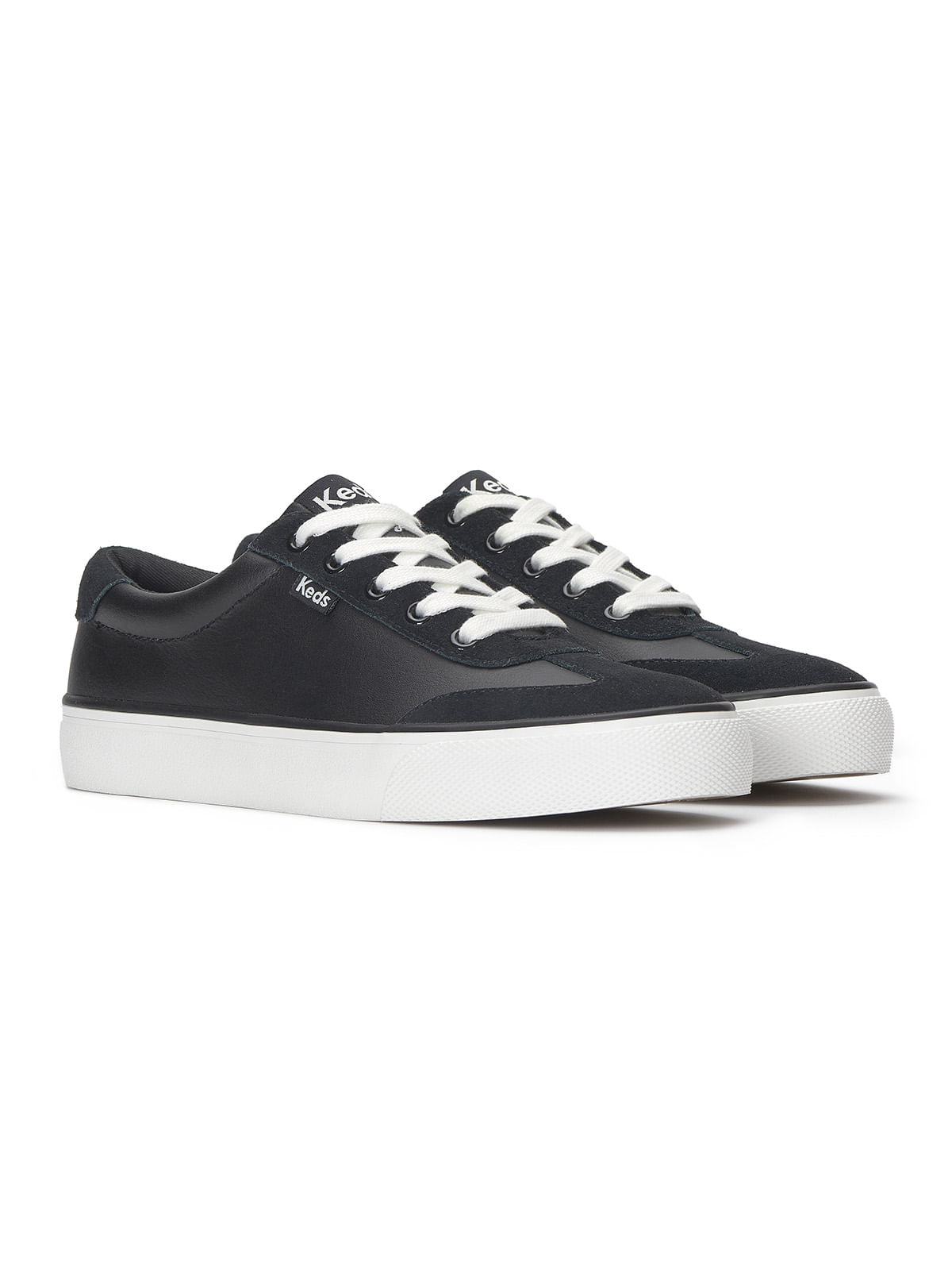 Zapatilla Jump Kick T-Toe Lthr/Gamuza Negra-Keds Chile - Keds Chile