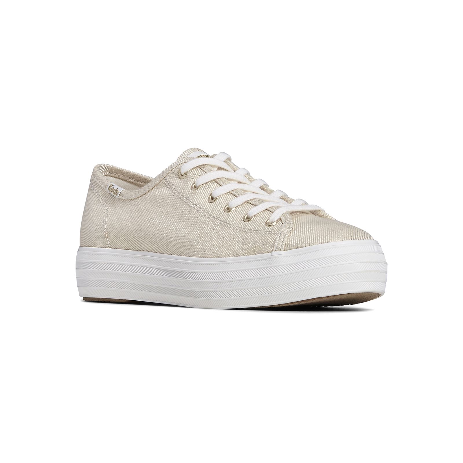 Zapatilla Triple Kick Metallic Dorada
