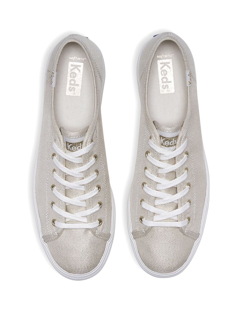 Zapatilla Triple Kick Metallic Dorada